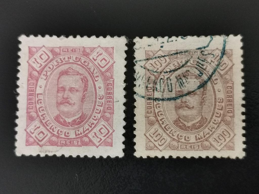Lourenço Marques 1895 - Koning Carlos I, Ophalen of Verzenden, Overige landen, Gestempeld