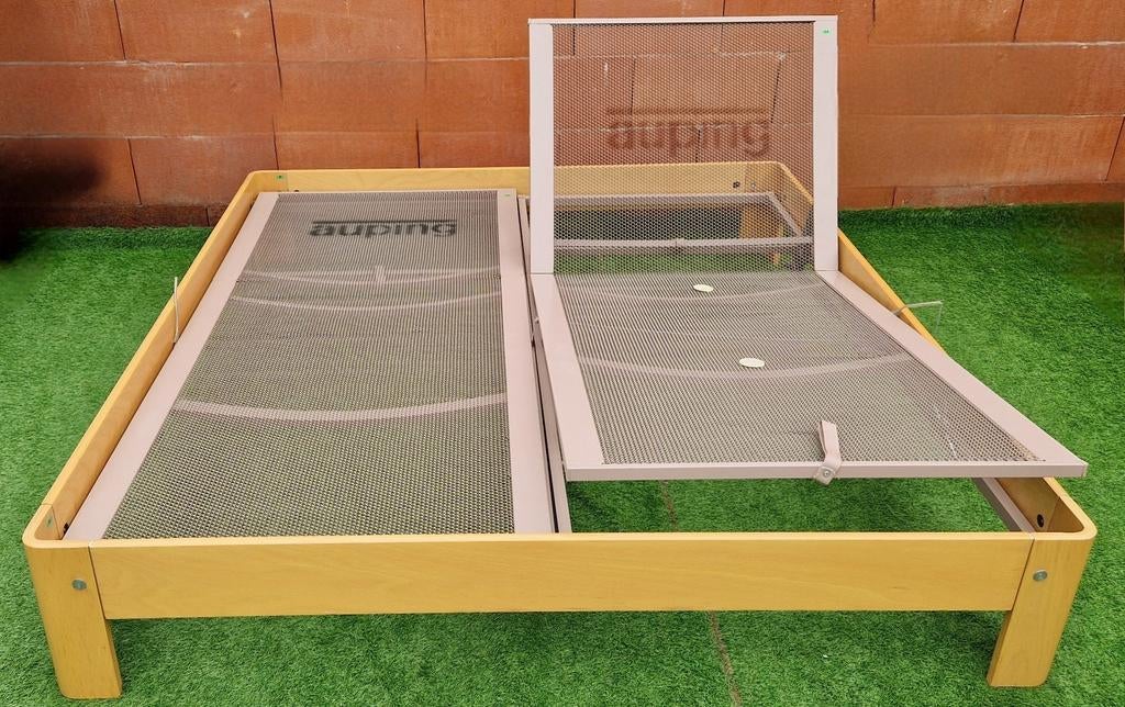 Auping Auronde Bed 180x200cm + Handverstelbaar Spiraalbodems, Ophalen of Verzenden, Zo goed als nieuw