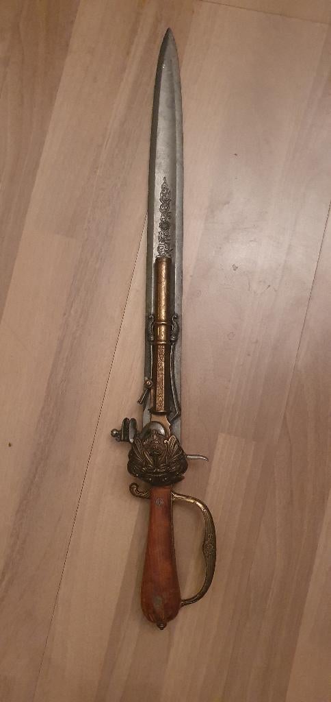 Antieke dolkpistool, Antiek en Kunst, Ophalen of Verzenden