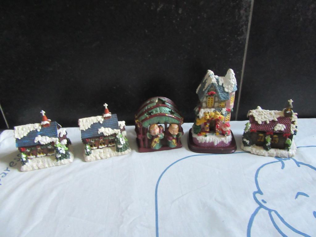 Kerstdecoratie - huisjes - Kerst - Kerstmis, Ophalen of Verzenden, Zo goed als nieuw