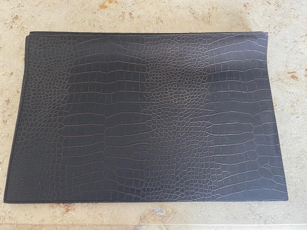 Placemats lederlook 6 Stuks, Enlèvement ou Envoi, Comme neuf, Brun, Set de table