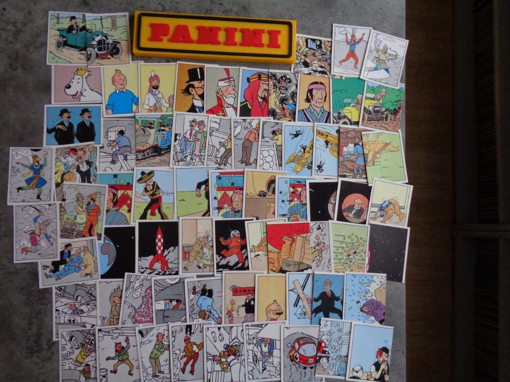 PANINI KUIFJE   TINTIN  68X STICKERS ANNO  1989, Verzenden