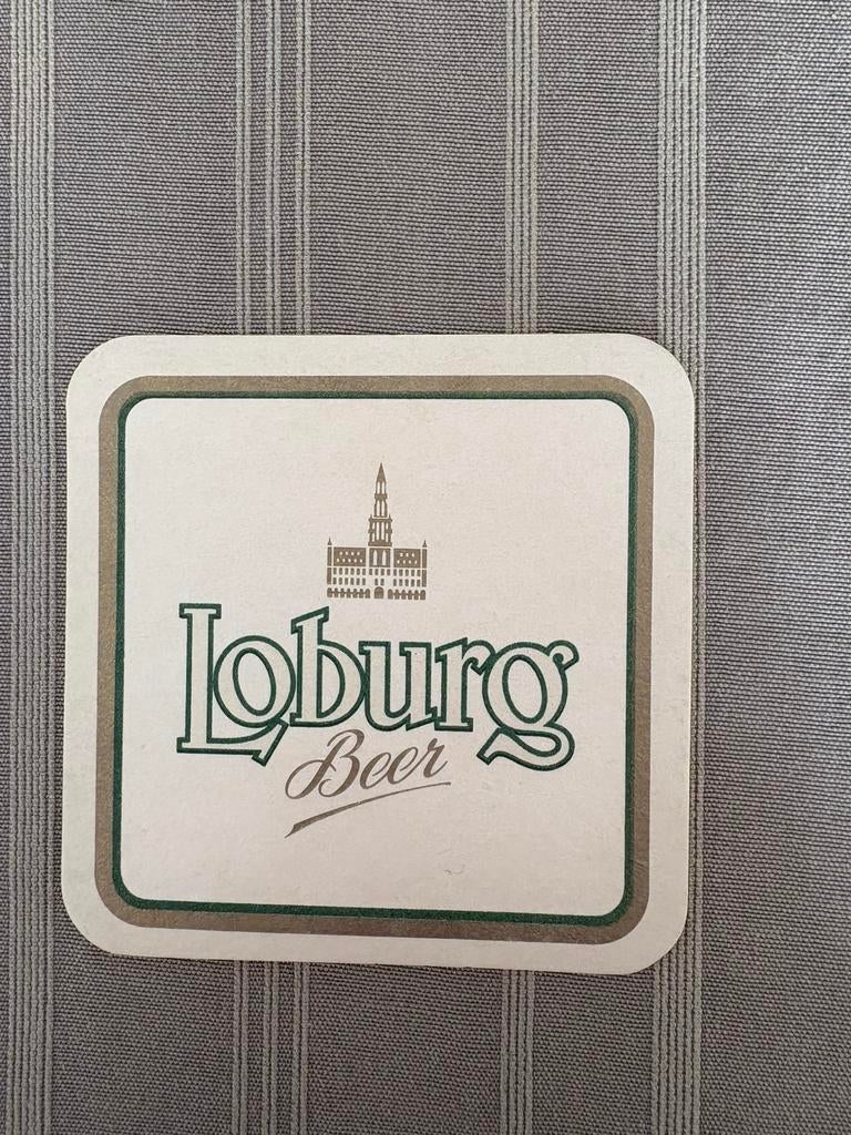 Oude bierviltje loburg, Ophalen of Verzenden, Zo goed als nieuw, Viltje(s)