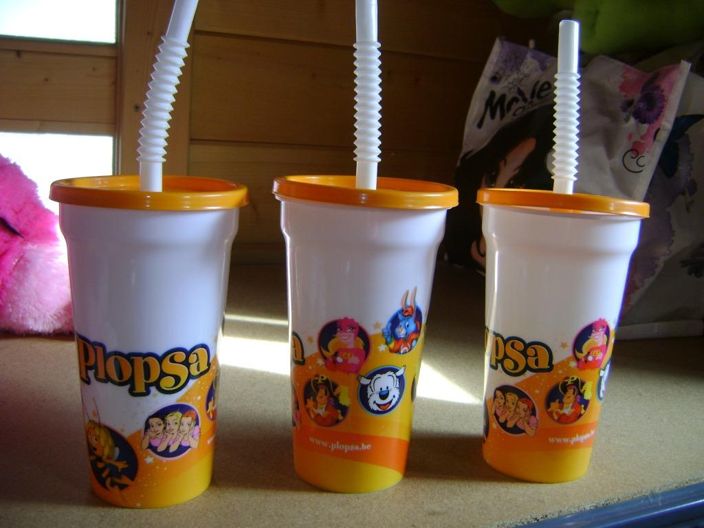 plopsaland bekers, slushbekers en andere bekers, Ophalen of Verzenden, Gebruikt