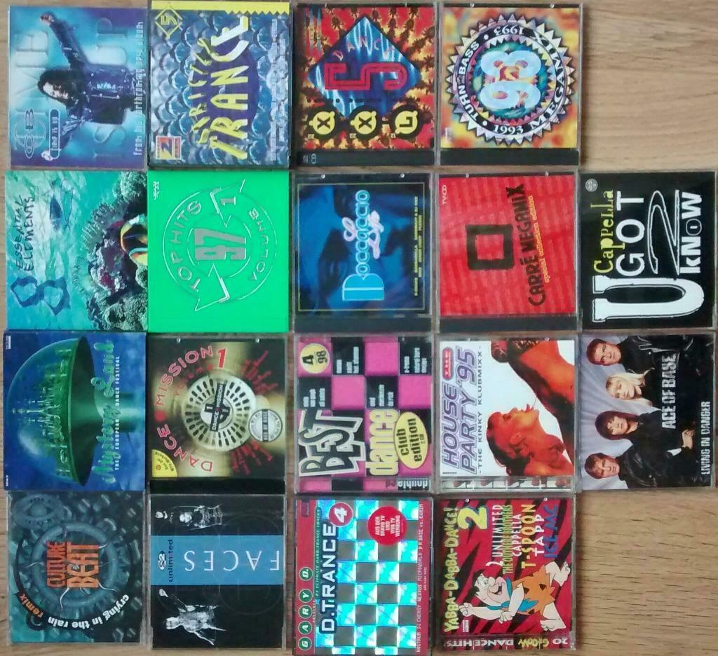 +/-1800 CDs de collection (genres ci-après) Liste détaillée, Ophalen of Verzenden