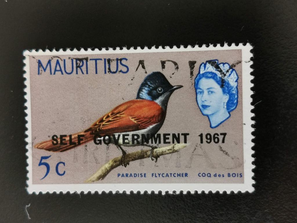 Maurice 1969 - faune - oiseaux avec impression, Enlèvement ou Envoi, Autres pays, Affranchi