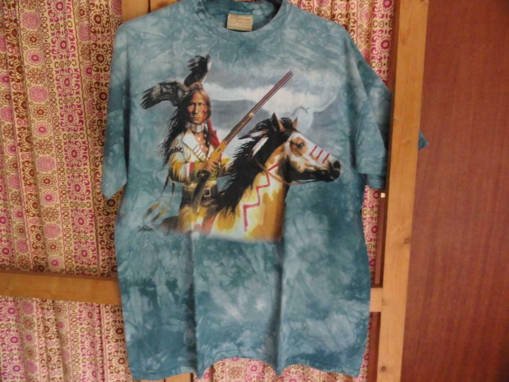 Deux ti-shirts avec motifs "indien", Vêtements | Hommes, T-shirts, Enlèvement ou Envoi, Bleu, Autre, Taille 52/54 (L)