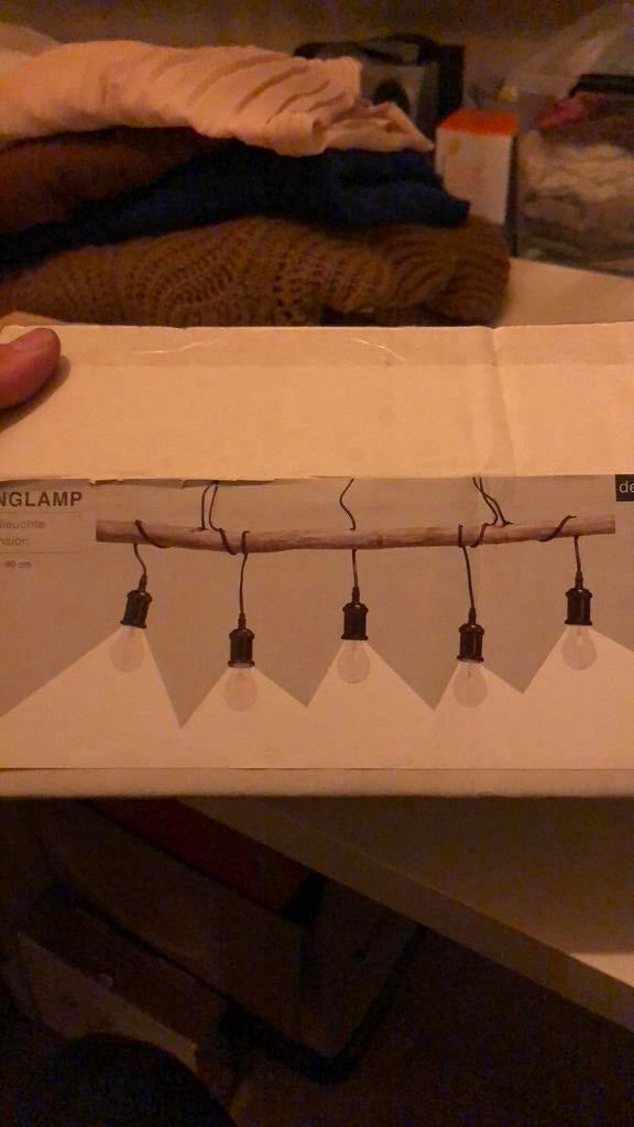 Hanglamp eettafel/ fornuis e.d, Ophalen, Nieuw, Hout, Landelijk