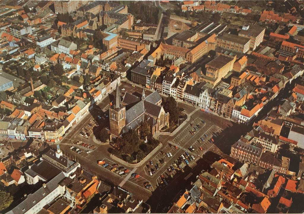 postkaart Turnhout luchtopname, Ophalen of Verzenden