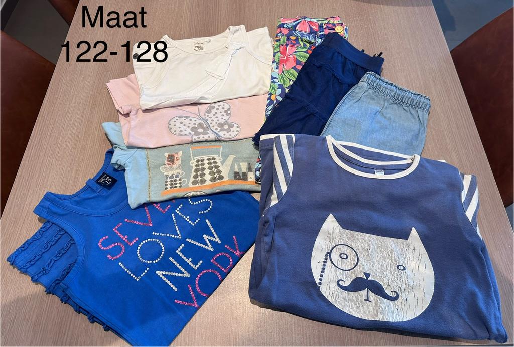 Pakket meisjeskledij 122-128, Ophalen, Gebruikt, Maat 128