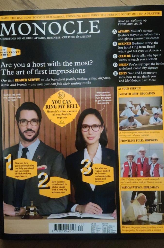 MONOCLE Feb 2016, vol 9, Ophalen of Verzenden, Zo goed als nieuw