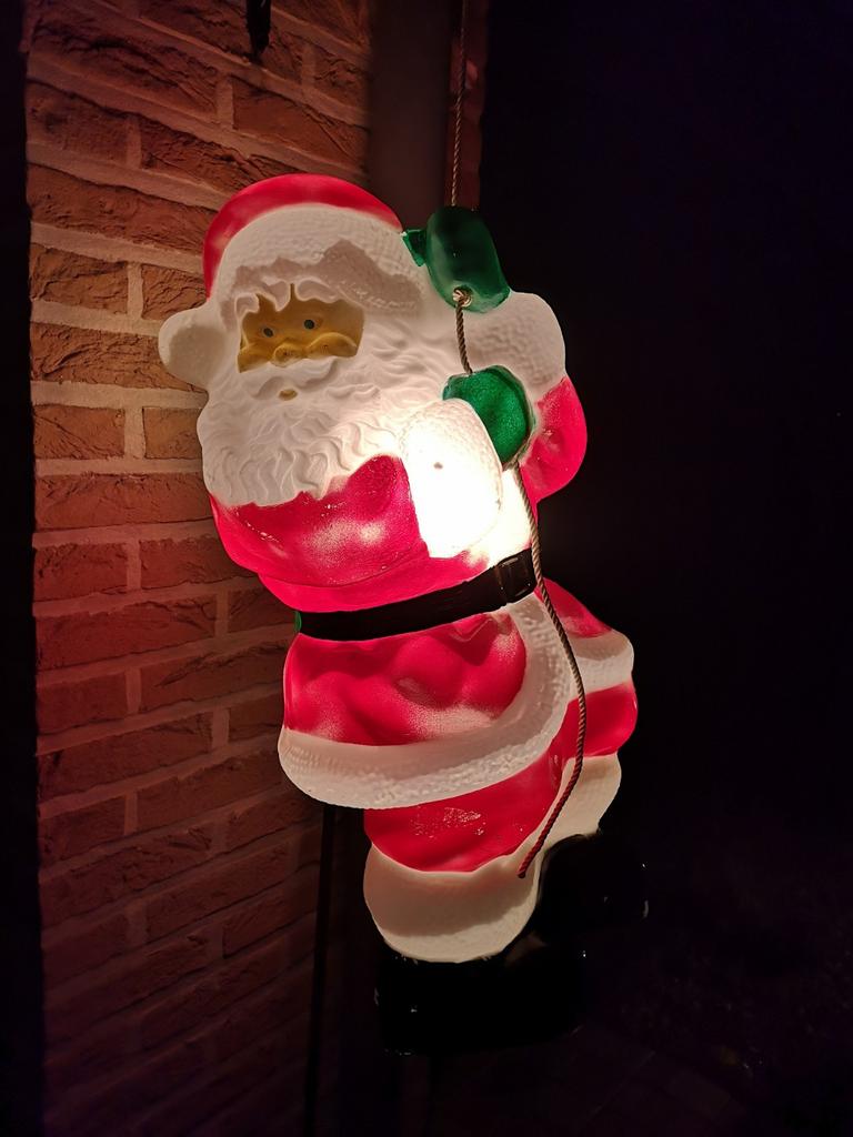 Papa Noël suspendu et lumineux, Enlèvement, Utilisé, Décoration
