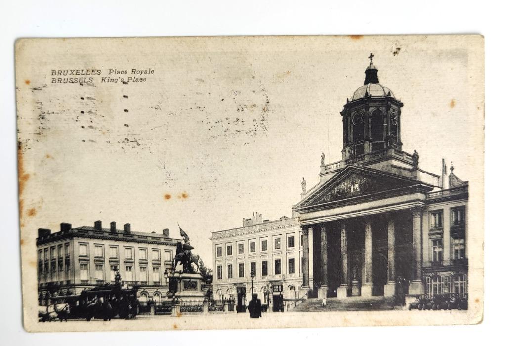 Bruxelles Place Royale, Enlèvement ou Envoi, 1920 à 1940, Affranchie, Bruxelles (Capitale)