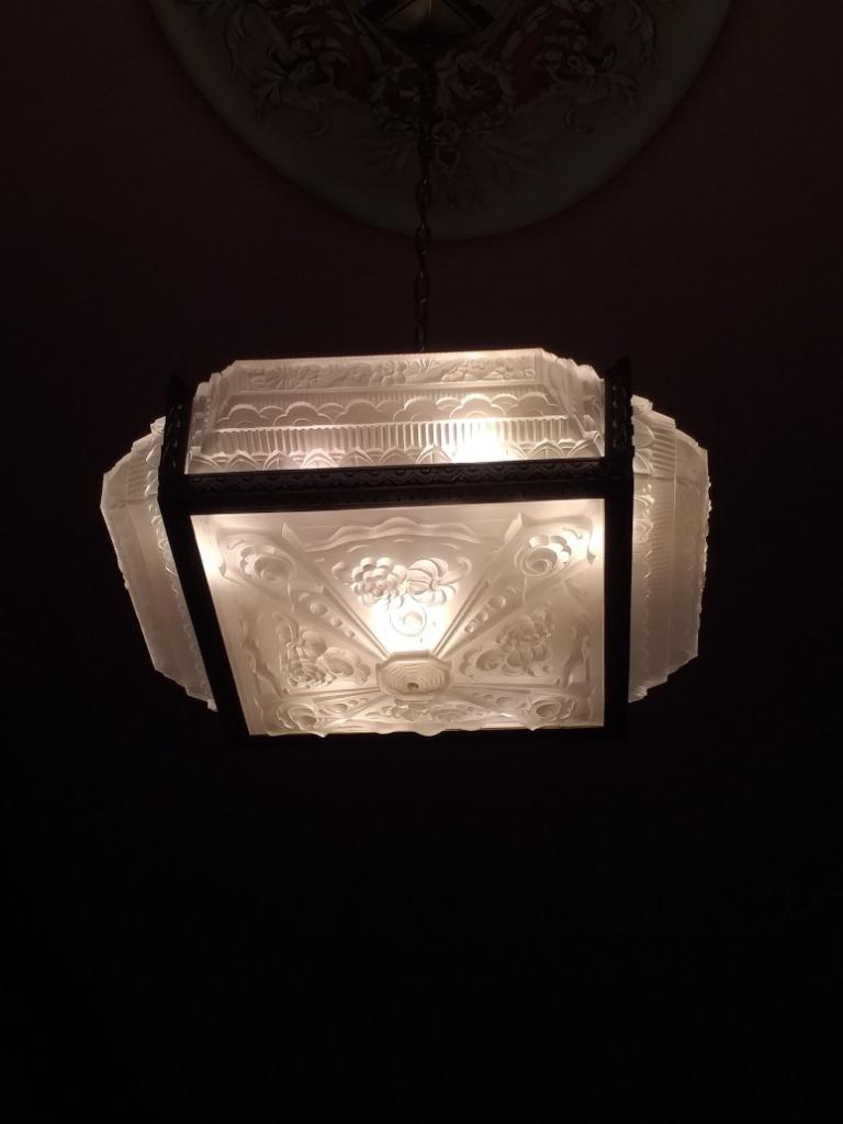 Antieke Luchter, Huis en Inrichting, Lampen | Kroonluchters, Ophalen, Gebruikt, Glas, Antiek