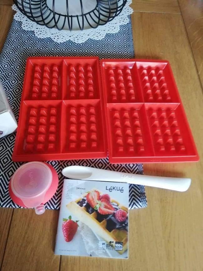 Moules silicone gaufres Lékué, Ophalen, Nieuw, Rood