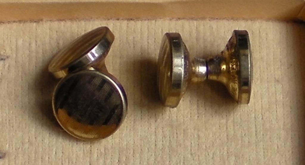 Boutons de manchette, Handtassen en Accessoires, Manchetknopen, Ophalen of Verzenden, Gebruikt, Overige materialen, Verguld