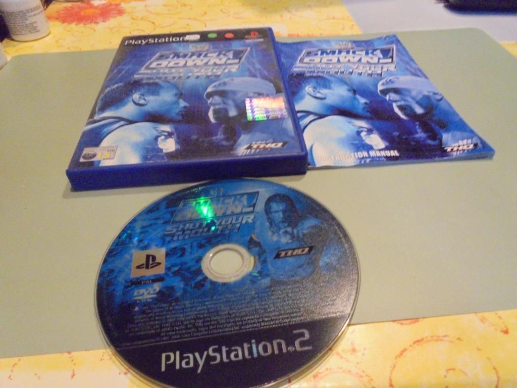 Playstation 2 Smack Down Shut your mouth (CIB), Consoles de jeu & Jeux vidéo, Jeux | Sony PlayStation 2, Enlèvement ou Envoi, 2 joueurs