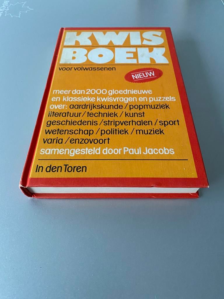 🍄 Vintage boek ( 1980 ) . Kwisboek voor Volwassenen, Ophalen of Verzenden, Zo goed als nieuw