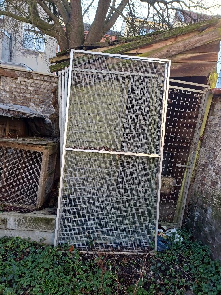 Metalen kooi, 5 hek, Dieren en Toebehoren, Ophalen, Zo goed als nieuw, Aluminium, Overige typen