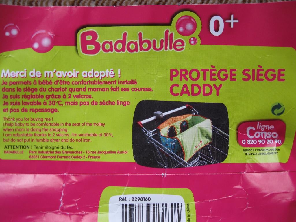 Protège siège caddy pour enfant, Enfants & Bébés, Sièges auto, Enlèvement ou Envoi, Comme neuf, Autres marques