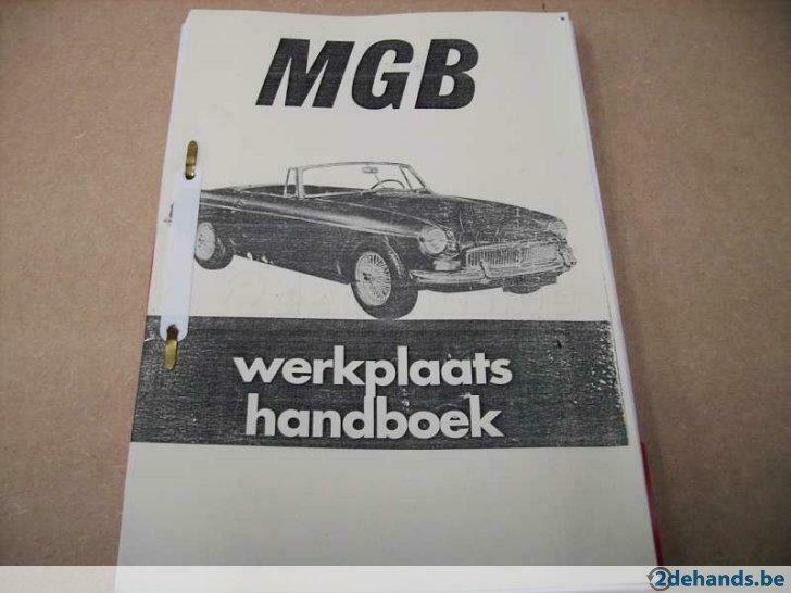 MGB werkplaatshandboek in het nederlands, Auto-onderdelen, Overige Auto-onderdelen, Ophalen of Verzenden, Nieuw, MG