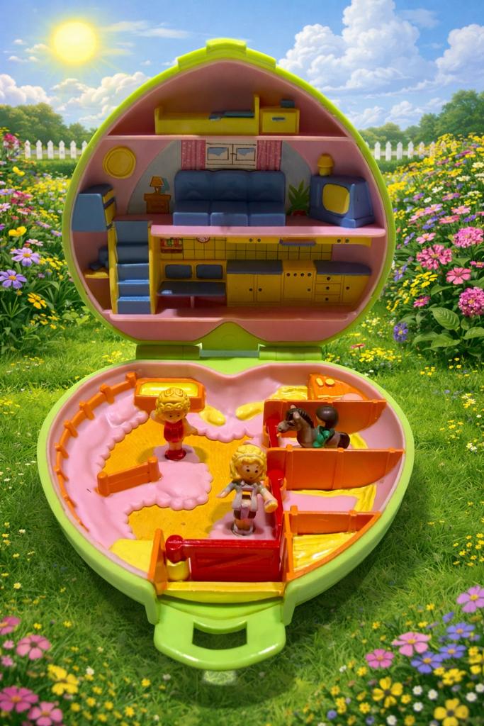 Pony Club Polly Pocket Vintage — Ensemble complet, Enlèvement ou Envoi, Utilisé