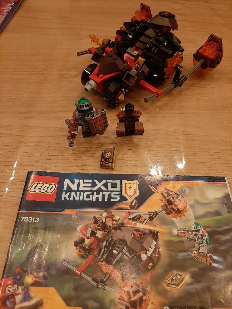 Lego Nexo Knights Set 70313 Moltor's Lava Smasher, Kinderen en Baby's, Speelgoed | Duplo en Lego, Zo goed als nieuw, Lego, Complete set