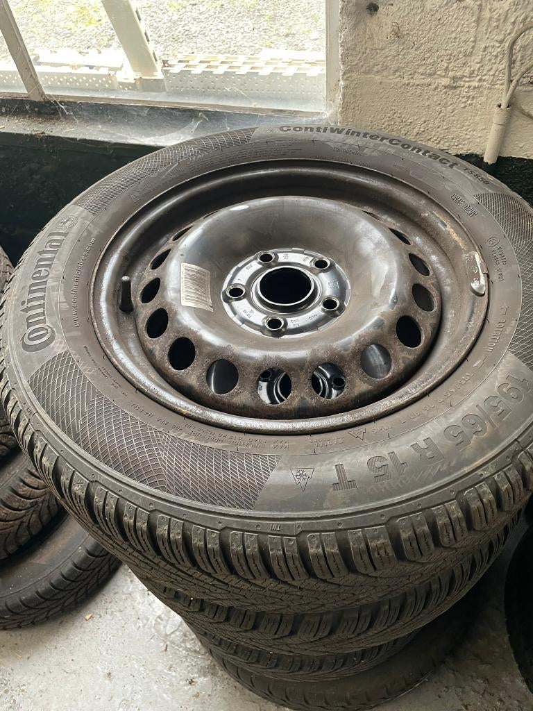Set banden 195/65 R15 T Continental, Ophalen, Gebruikt, Band(en), 195 mm