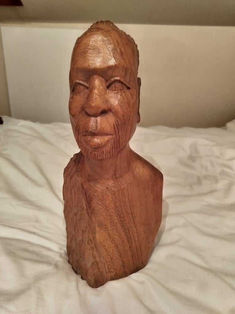 Afrikaans houtsnijwerk, Antiek en Kunst, Kunst | Beelden en Houtsnijwerken, Ophalen of Verzenden