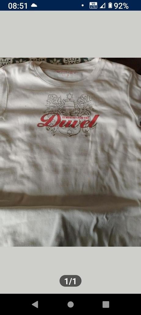 Duvel T-shirt Dames, Verzamelen, Biermerken, Ophalen, Zo goed als nieuw, Duvel
