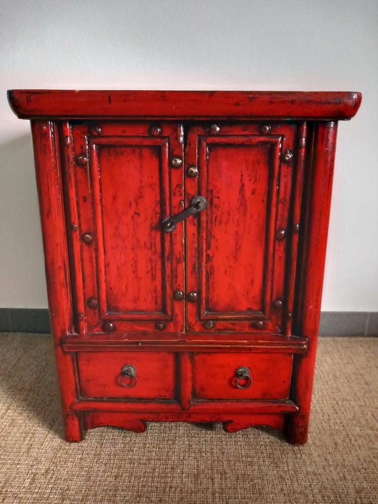 Ancienne armoire chinoise fabriquée à la main., Antiquités & Art, Antiquités | Meubles | Armoires, Enlèvement