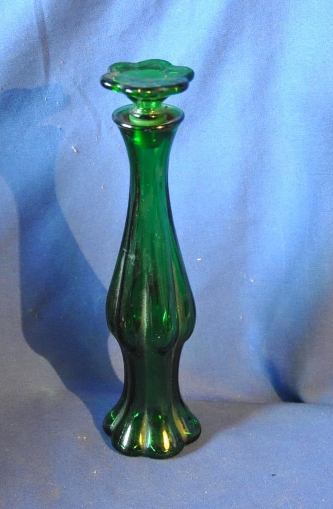 bouteille avon vintage verre vert soliflore, Ophalen of Verzenden, Gebruikt, Parfumfles