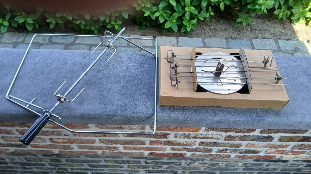 spit+6 brochette,spiesen,RVS,nieuw, voor inbouwoven 60cm, Ophalen of Verzenden, Nieuw, Inbouw