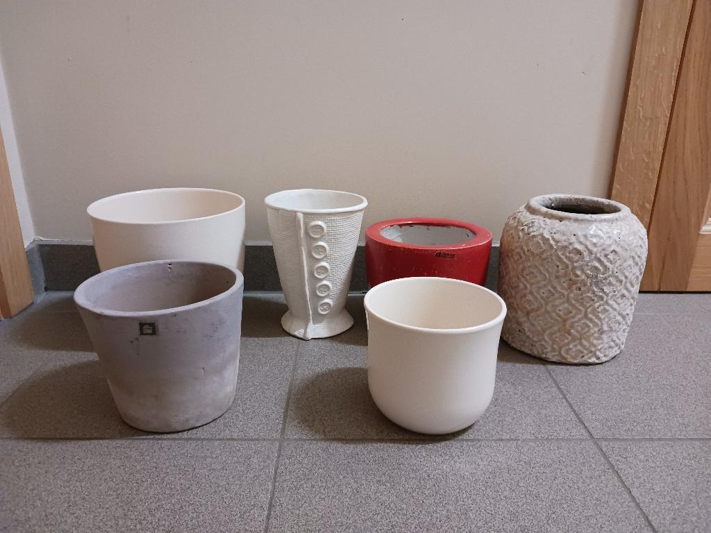 Bloempotten Serax en andere, Tuin en Terras, Bloempotten, Ophalen, Binnen