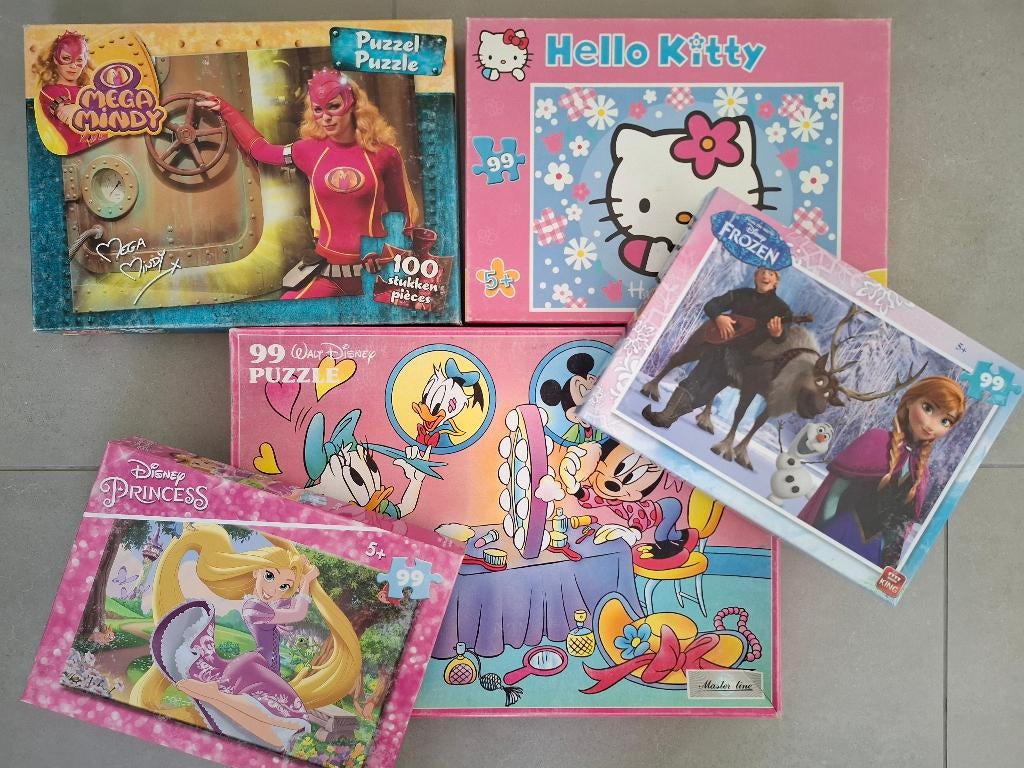 Puzzels 99 stuks, Kinderen en Baby's, Ophalen of Verzenden, Meer dan 50 stukjes, Gebruikt, 6 jaar of ouder