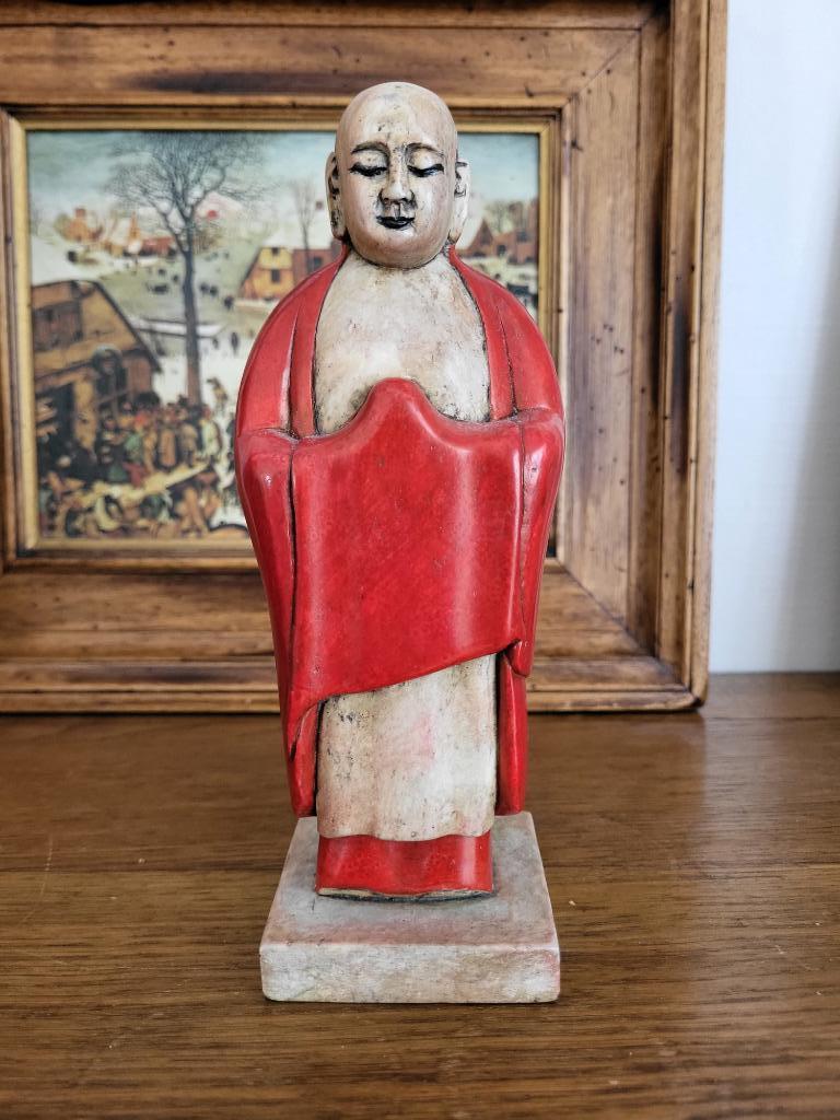 Stenen sculptuur Chinese monnik, Antiek en Kunst, Verzenden