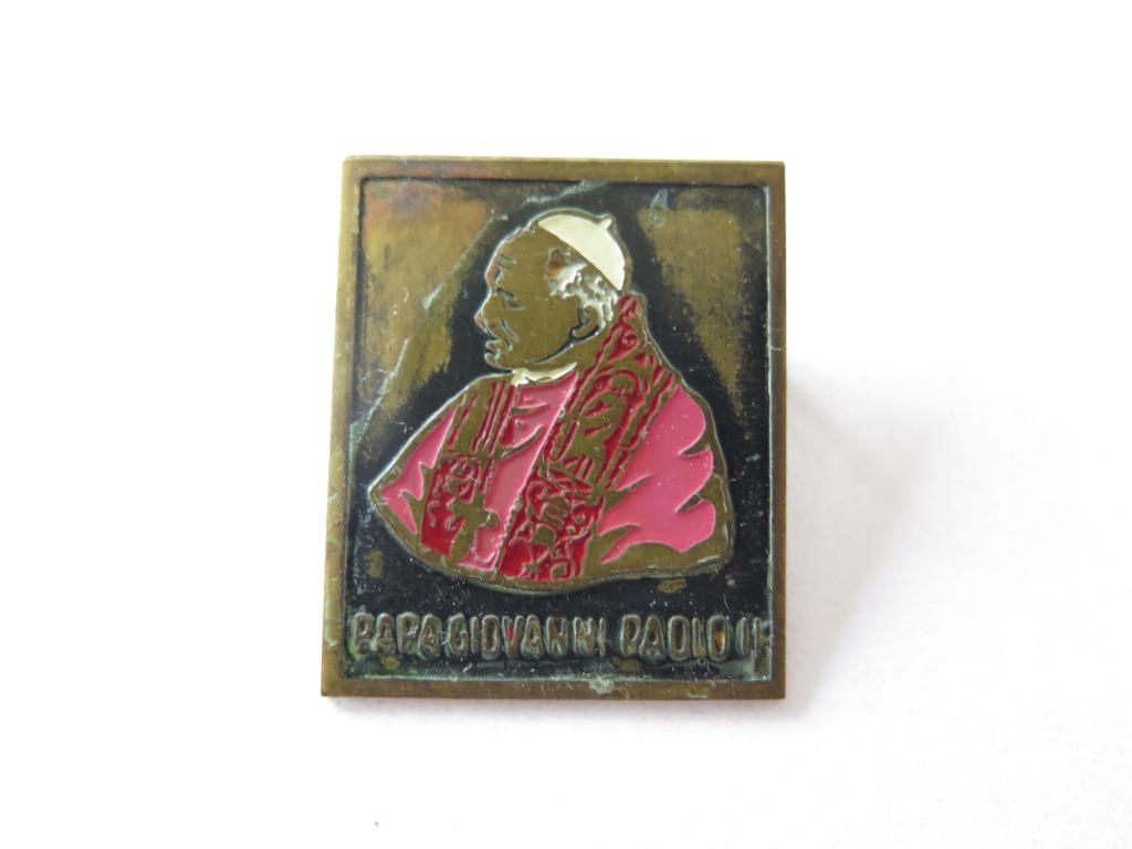 Broche van paus Johannes Paulus II, Verzamelen, Ophalen of Verzenden, Gebruikt, Beeld(je), Christendom | Katholiek