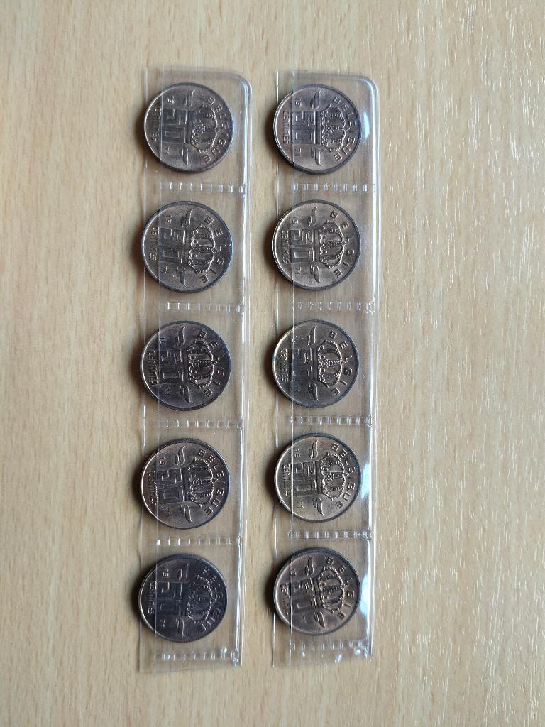 10x 50 cent België/Belgique 1971, Postzegels en Munten, Munten | België, Ophalen of Verzenden, Overig, Setje