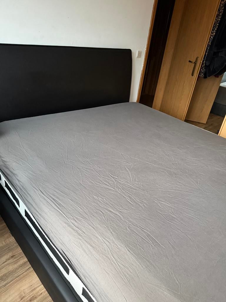 Boxspring 180 breeds, Enlèvement, Utilisé, 180 cm, 200 cm
