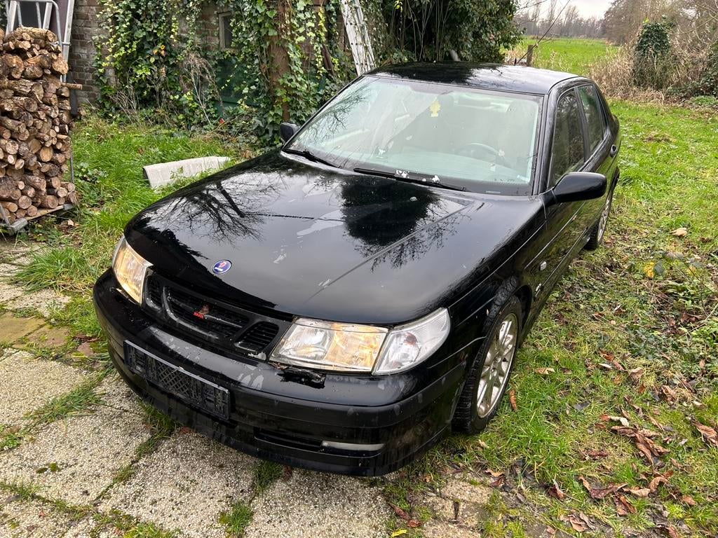 Saab 9-5 Aero Hirch handgeschakeld, Auto's, Saab, Voorwielaandrijving, 1800 kg, Beige, Leder