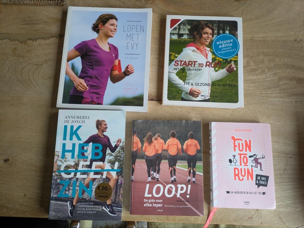 5 loopboeken voor 15 eur, Ophalen of Verzenden, Lopen en Fietsen