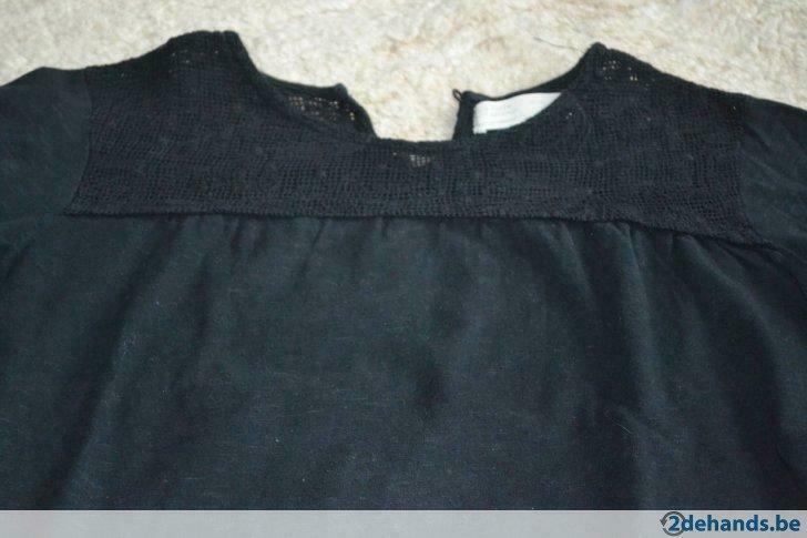 longsleeve Zara zwart maat 128, Ophalen of Verzenden, Gebruikt, Meisje, Shirt of Longsleeve