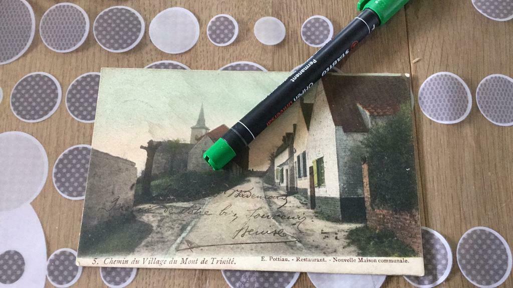 Mont Saint Aubert. Chemin du village du Mont de Trinité, Avant 1920, Non affranchie, Hainaut