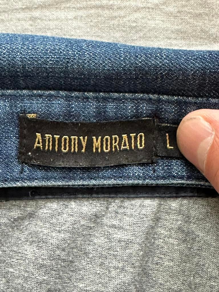 Polo exclusif Antony Morato en parfait état, Antony Morato, Gris, Enlèvement ou Envoi, Taille 52/54 (L)