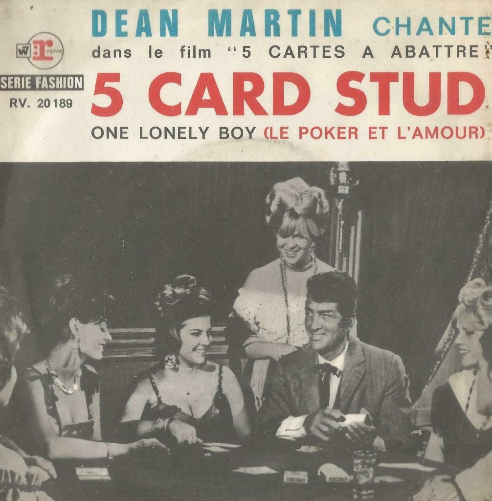 Dean Martin – 5 Card stud / One lonely boy – Single, Enlèvement ou Envoi, Utilisé, Pop