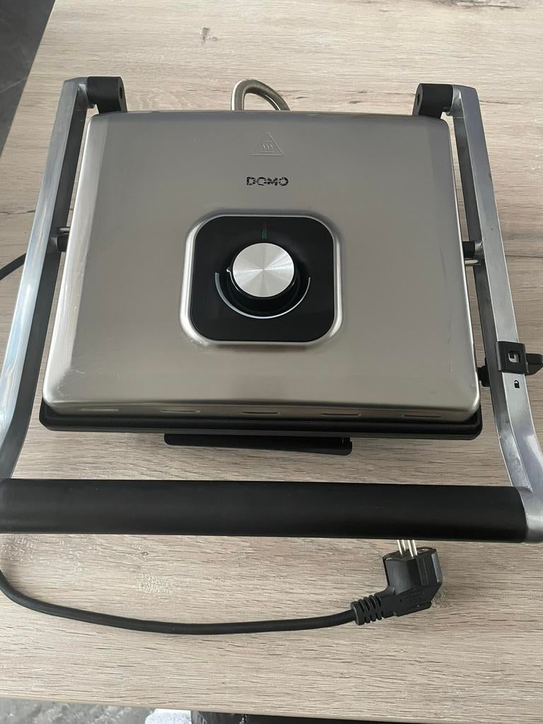DOMO Multifunctionele contactgrill - inox, Electroménager, Grille-pain, Enlèvement ou Envoi