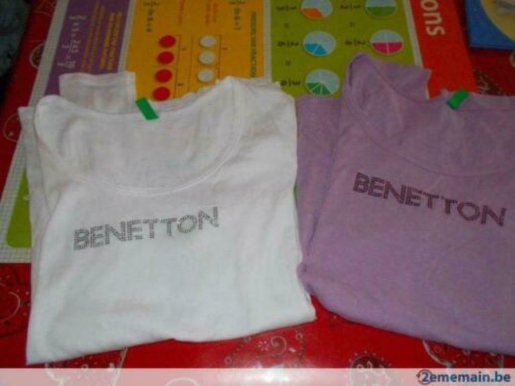 BENETTON lot de 2 tshirts grossesse, Enlèvement
