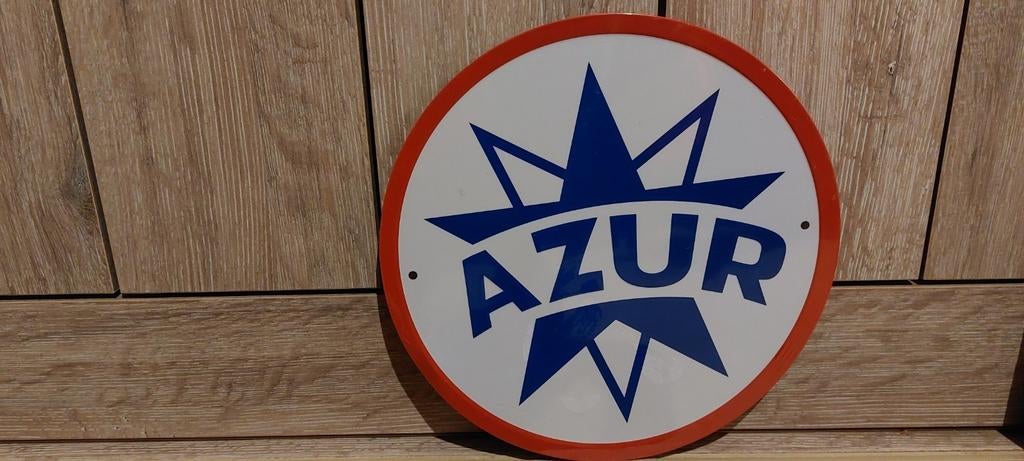 Reclamebord Azur olie, Verzamelen, Ophalen of Verzenden, Nieuw, Reclamebord