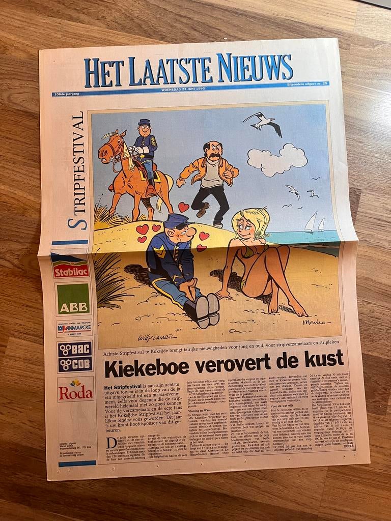 Stripfestival Koksijde 1993, Ophalen of Verzenden