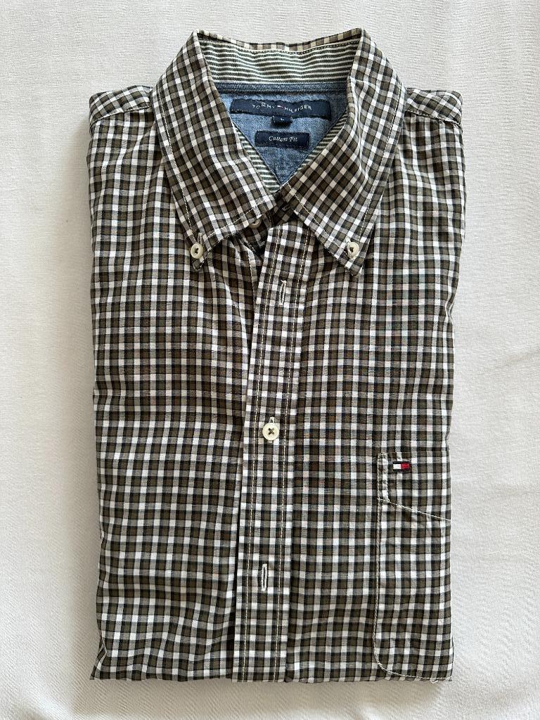 Chemise en coton à manches longues Tommy Hilfiger taille L, Vêtements | Hommes, Enlèvement ou Envoi, Blanc, Tommy hilfiger